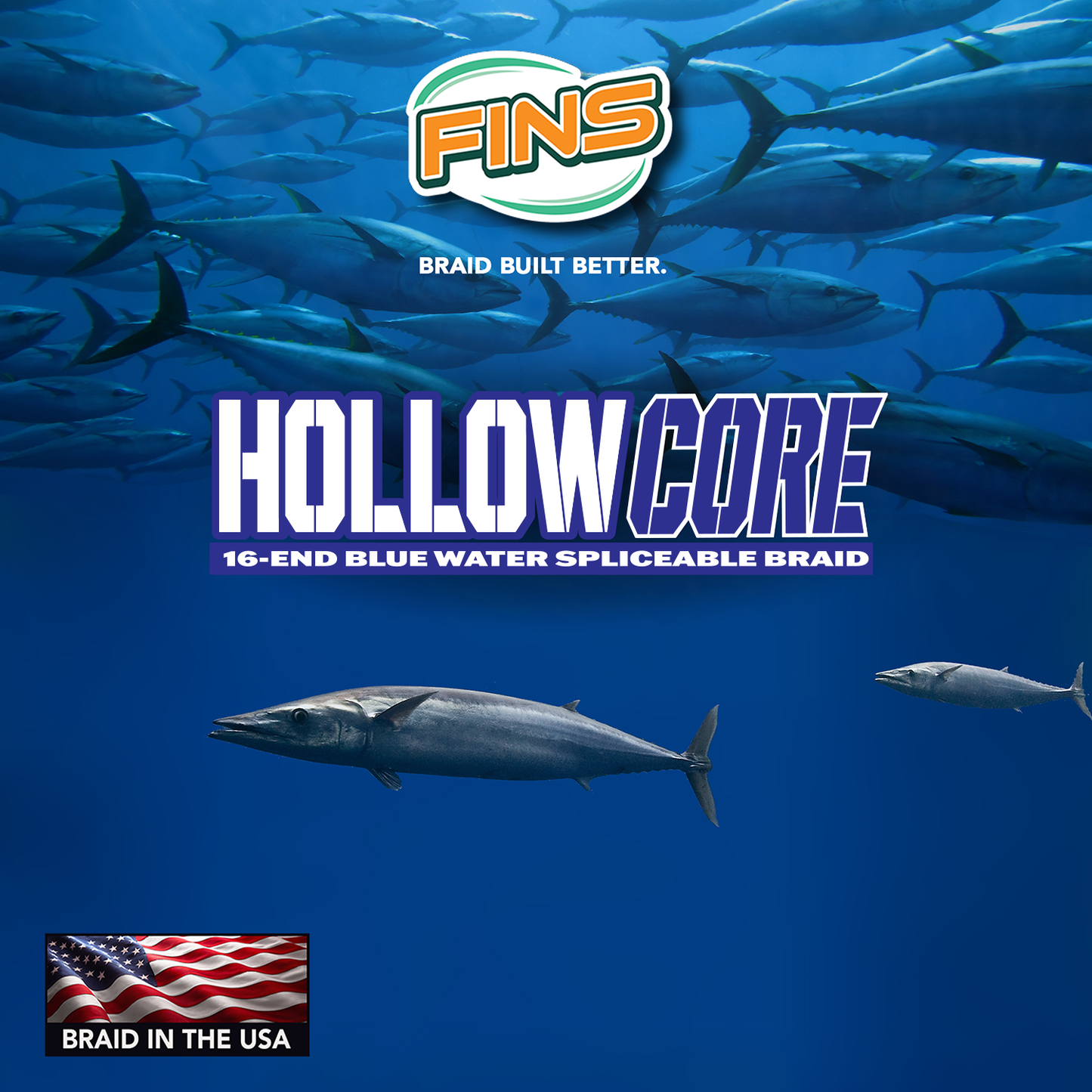 Hollow Core Fishing Braid