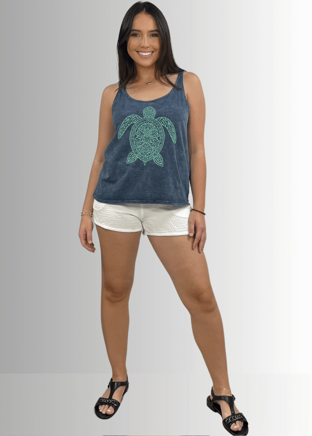 Sea Turtle Premium Cotton Tank Top