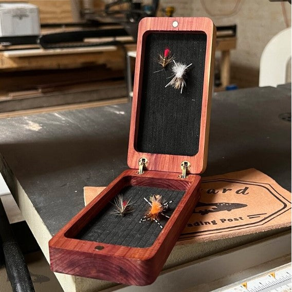 Fly Box Red Cedar Clam Shell - Handcrafted & Made in USA