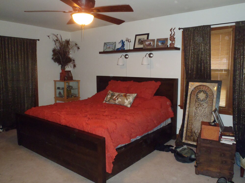 Platform Bed With Headboard, Wood Bed Frame With Drawers, Reclaimed Barnwood Bed Frame, Distressed King Bed Platform, Storage Platform Bed