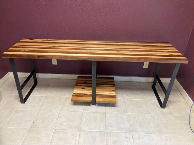 Reclaimed Colorful Wood Butcher Block Countertop - 79 dollars a square foot. Made to your specifications. Contact us for a quote!