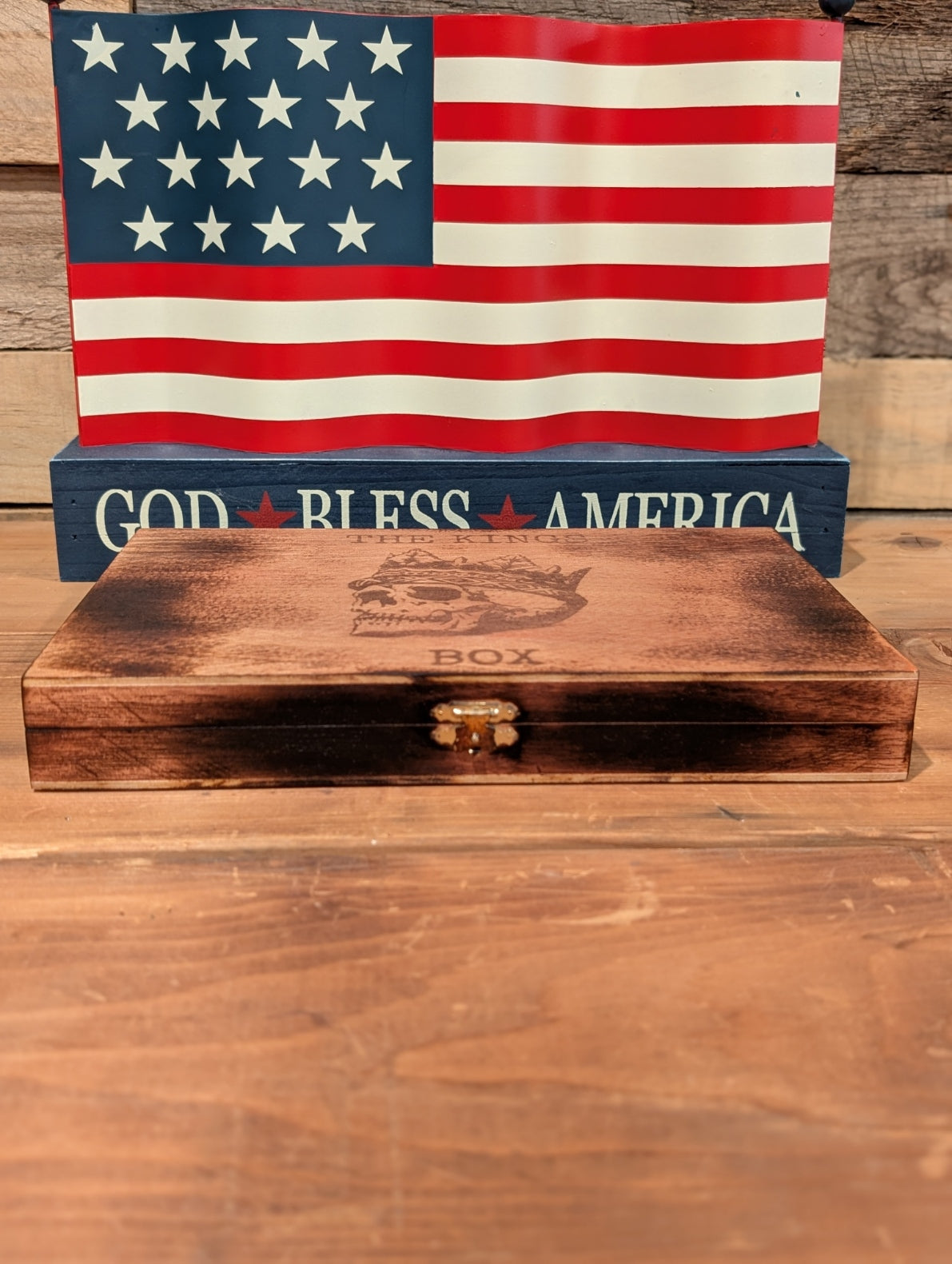 The Kings Box Crowned Skull