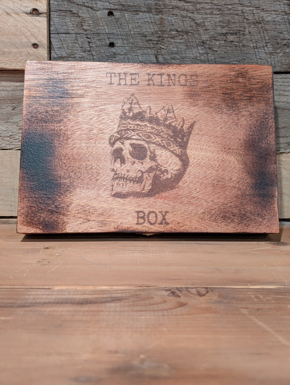 The Kings Box Crowned Skull