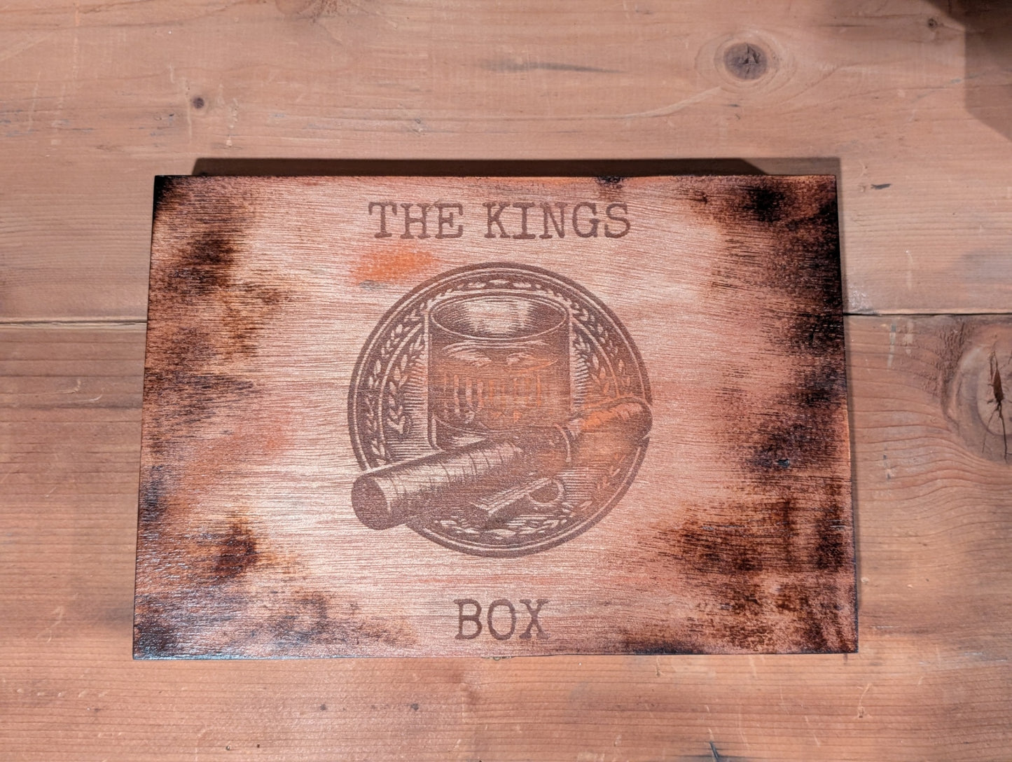 Cigar and Whisky Cigar Box