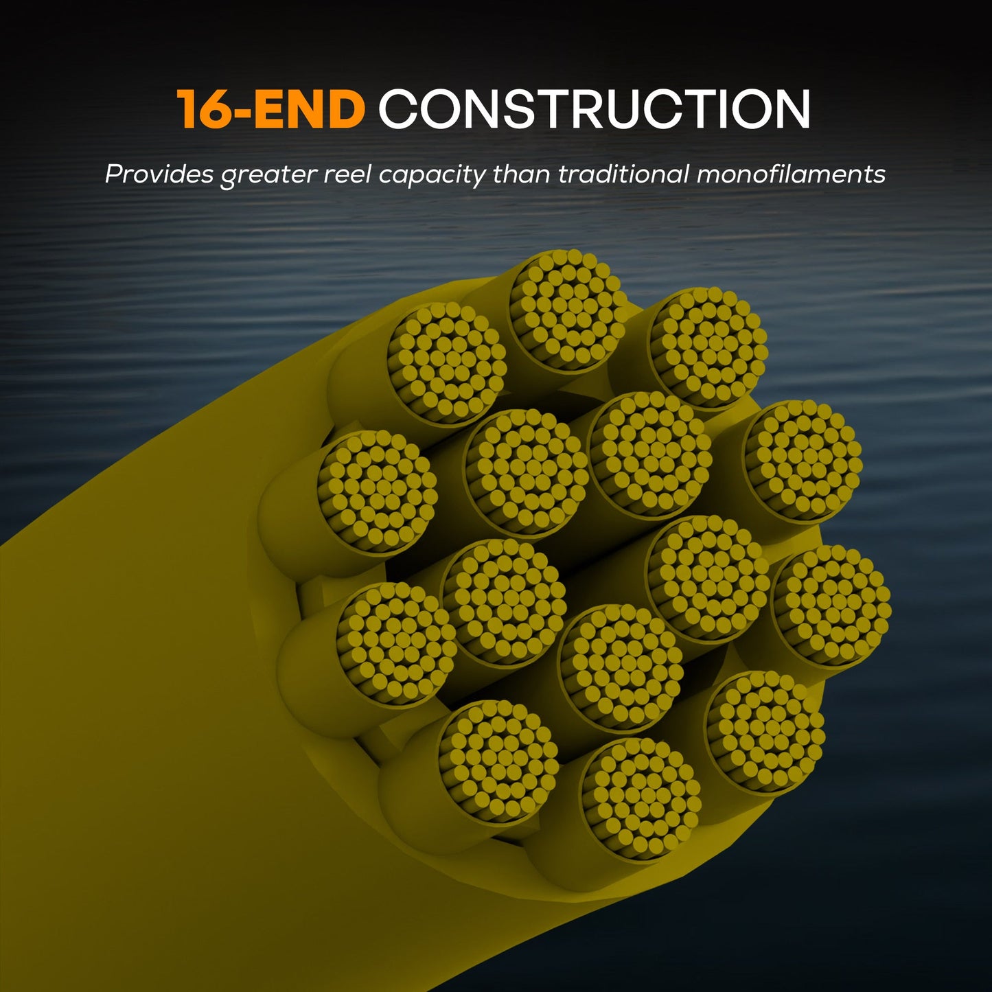 Hollow Core Fishing Braid 130-300lb.