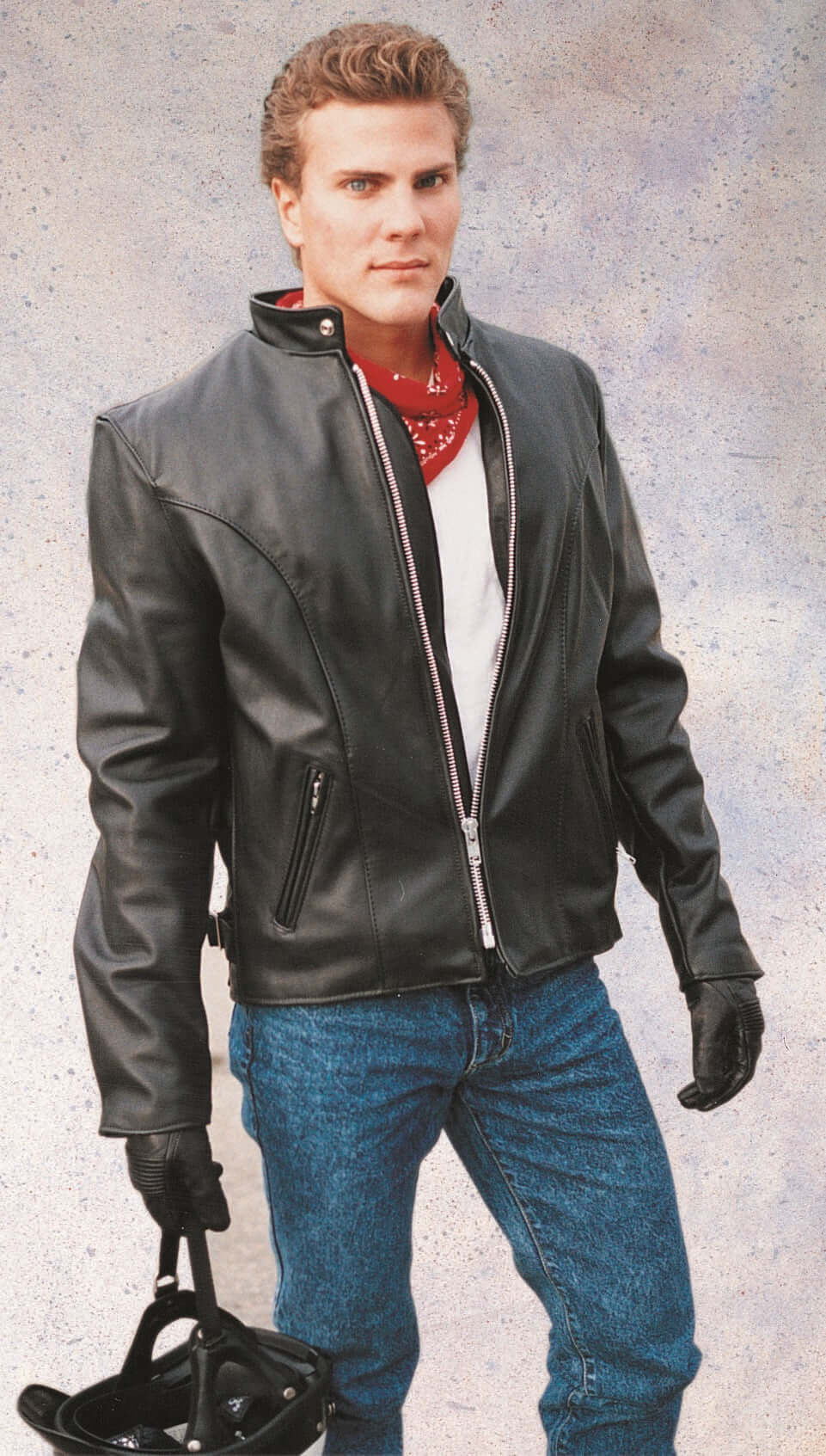 REED Classic Motorcycle Leather Jacket Big and Tall Made in USA