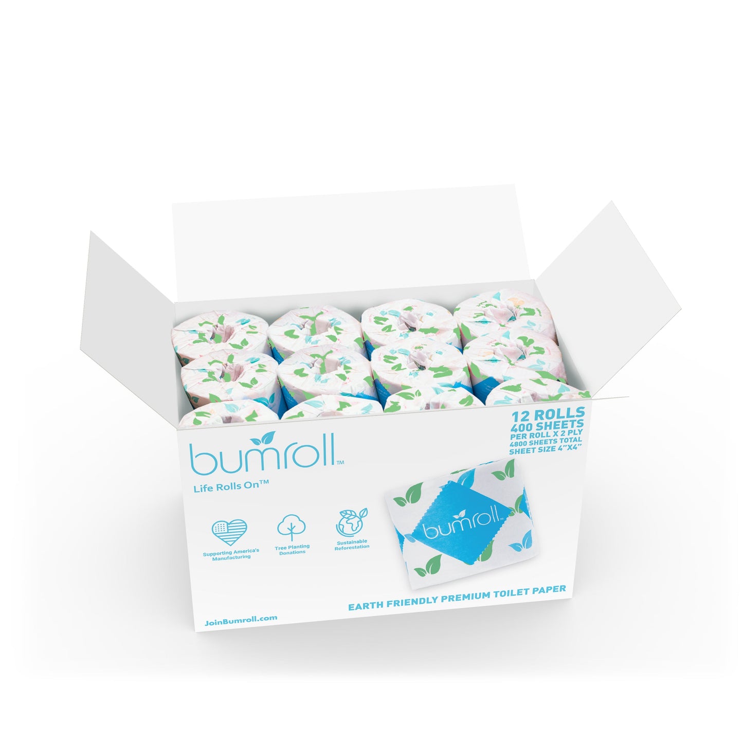 Bumroll, Premium Toilet Paper & Paper Towels Manufactured In California, Trees Planted In The United States