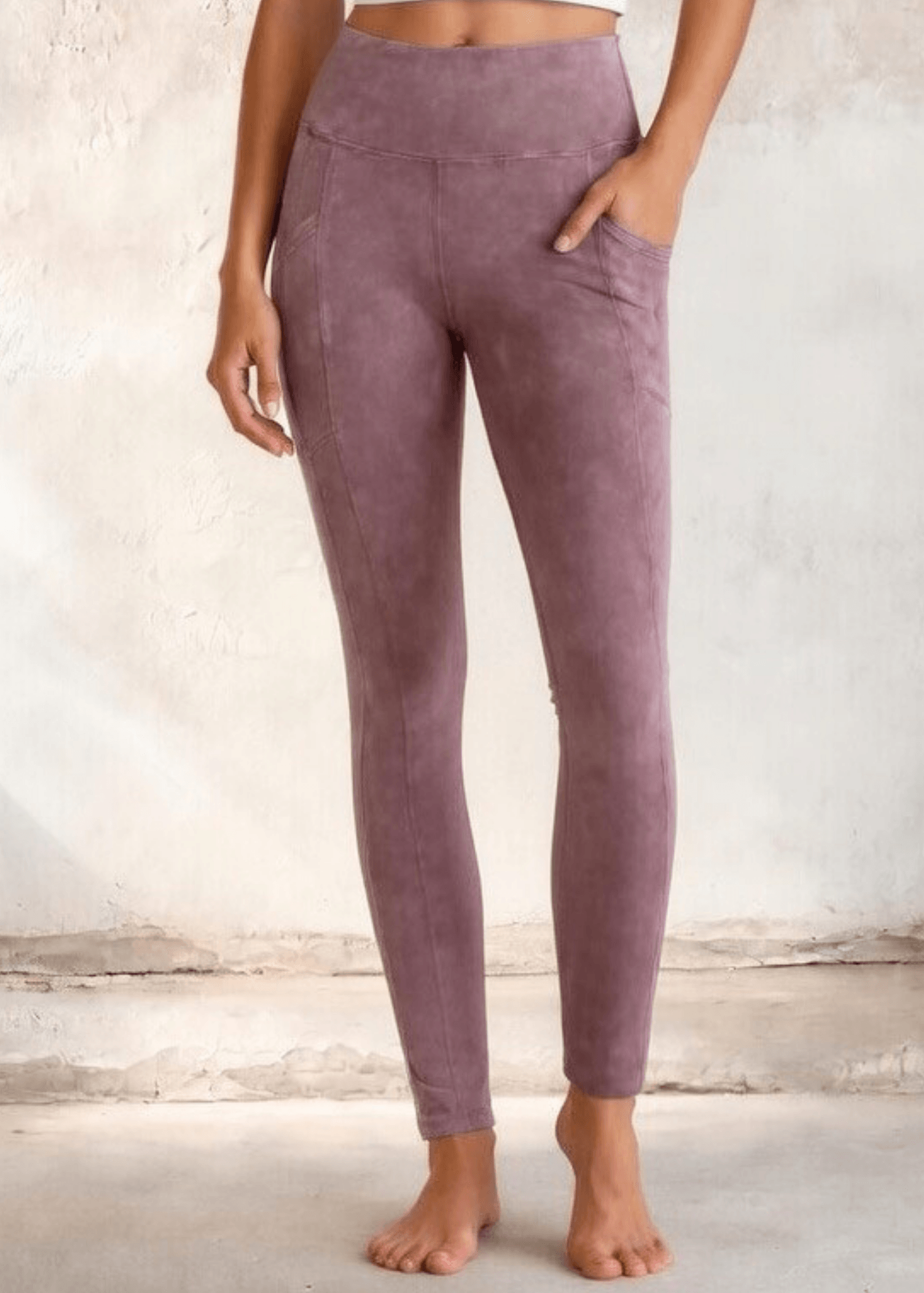 Plano  Perfect Fit Pocket Leggings (Solid Beige)