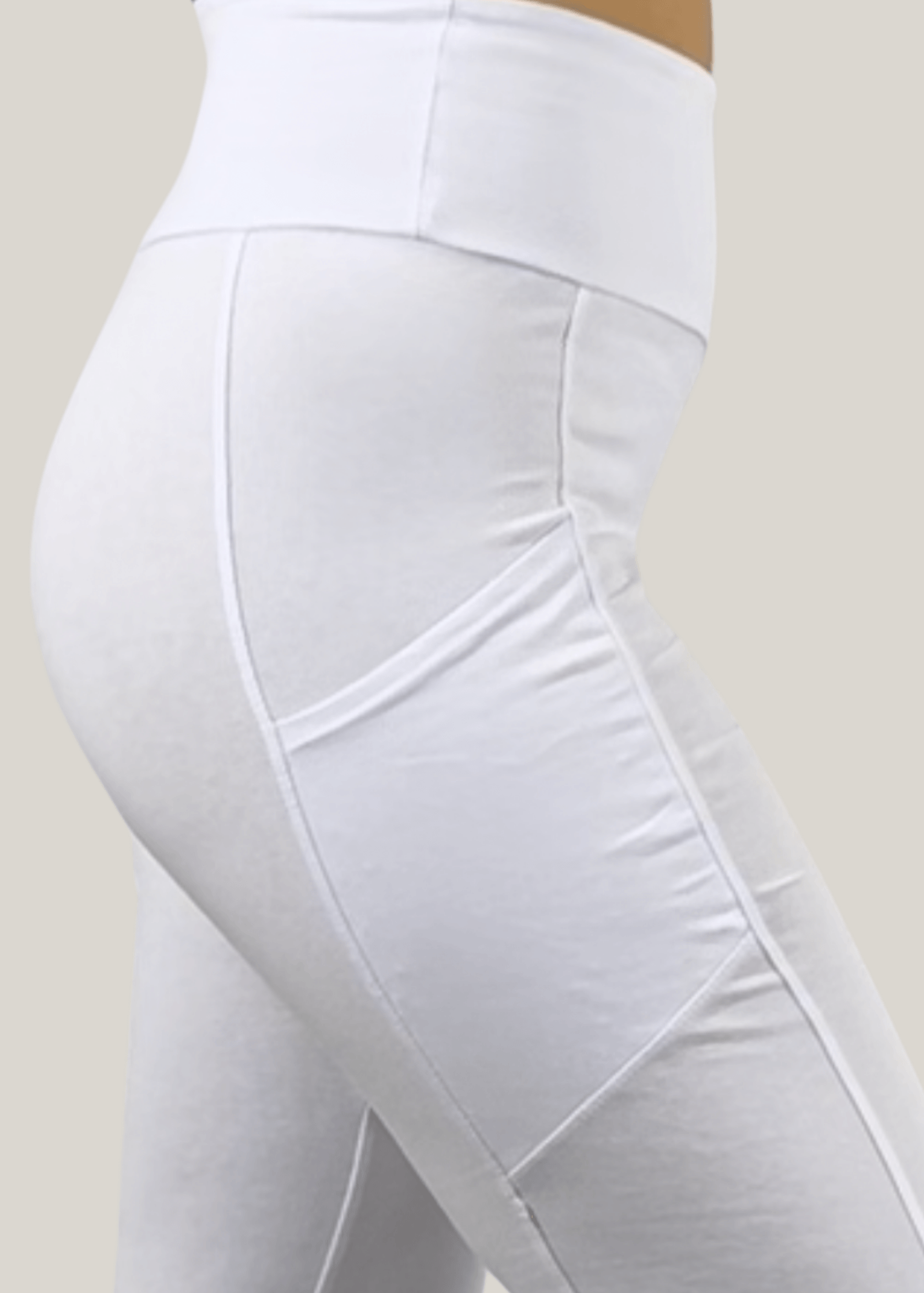 Plano Perfect Fit Pocket Leggings (Solid White)