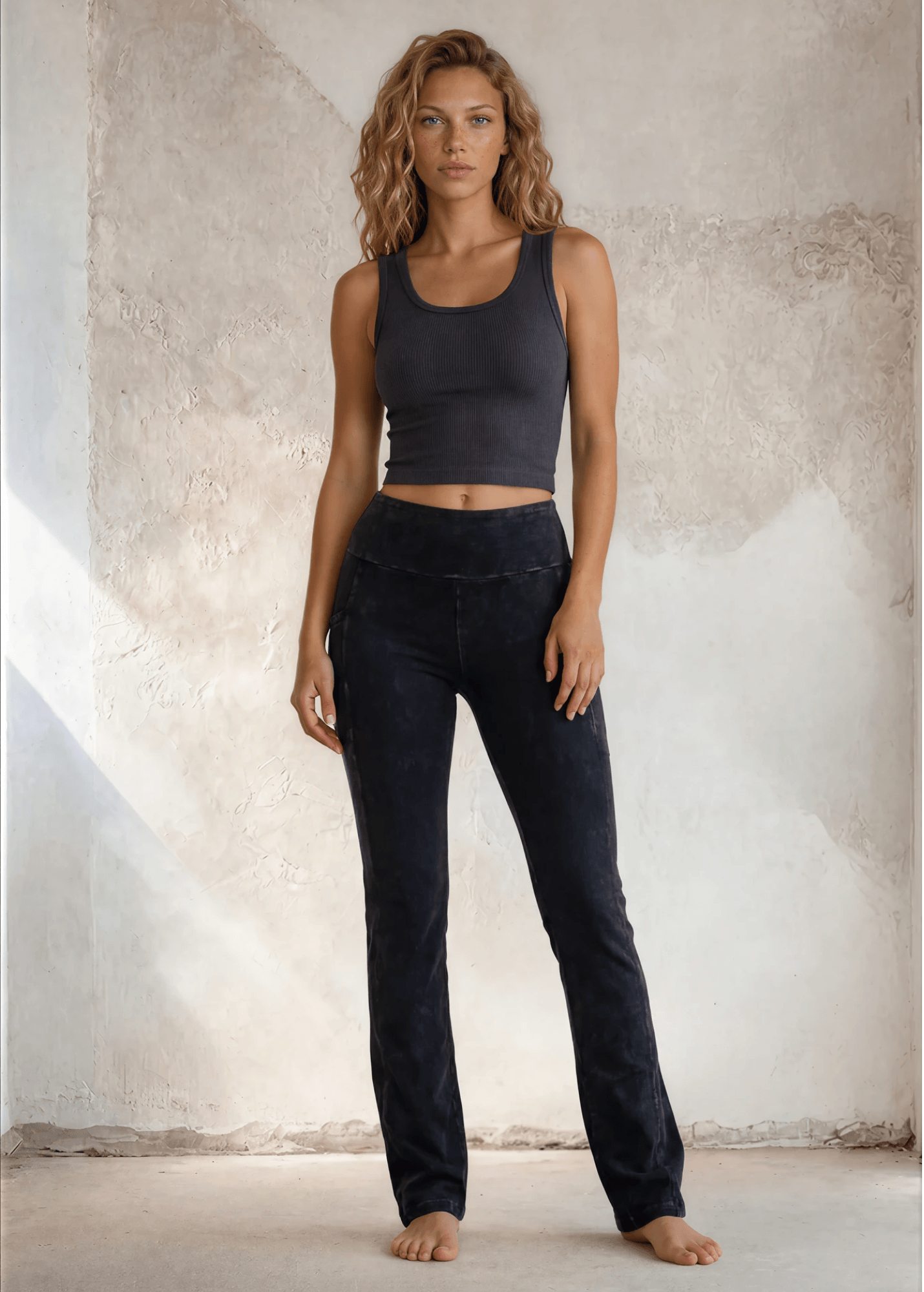 A Perfect Fit Bootcut Pants (Light Denim)