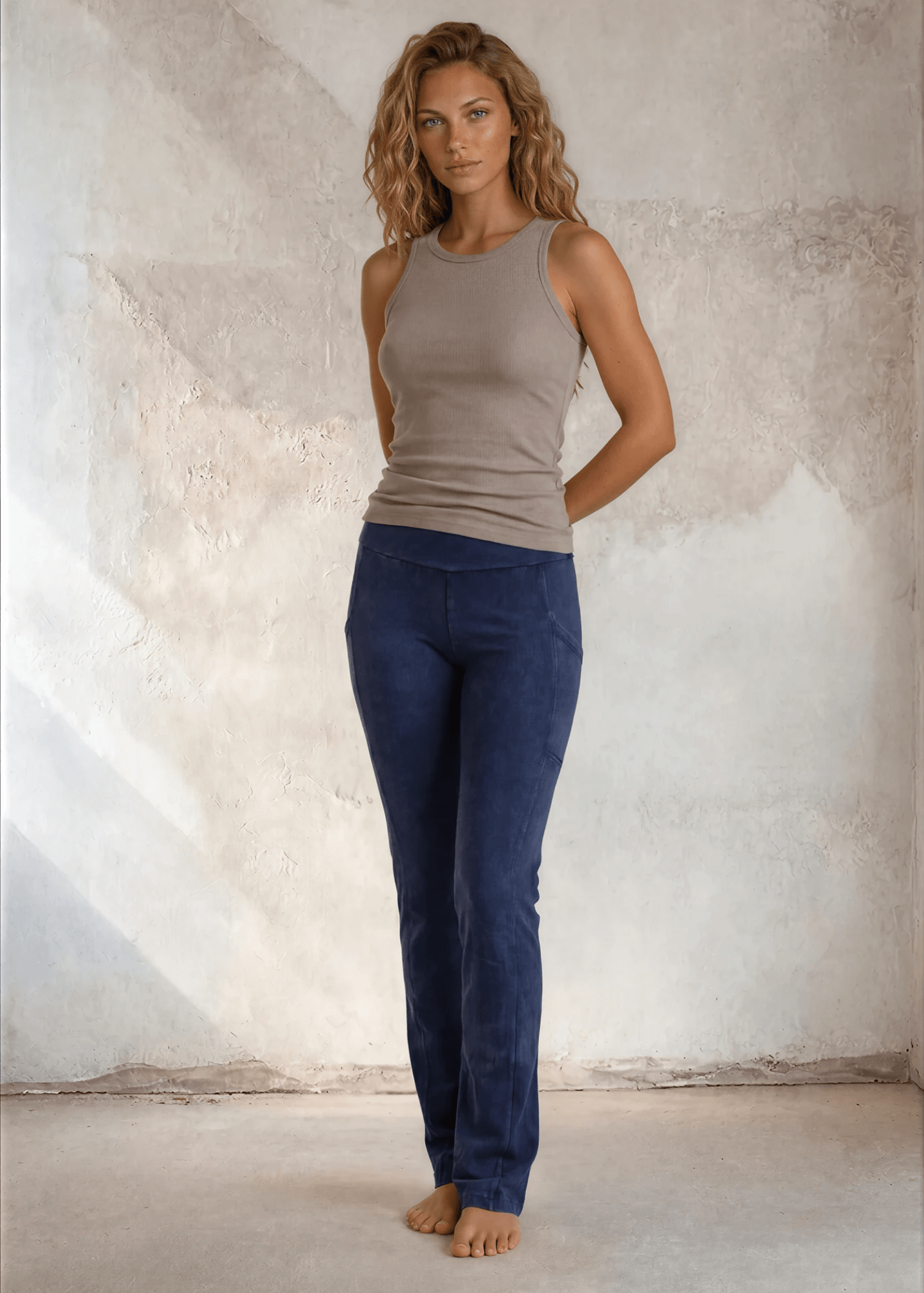 A Perfect Fit Bootcut Pants (Light Denim)