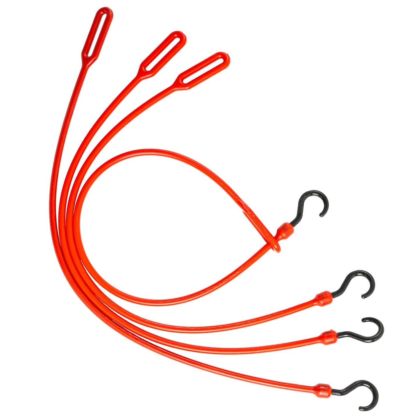 30" Loop End Heavy Duty Poly Bungee Cord, 4 Pack