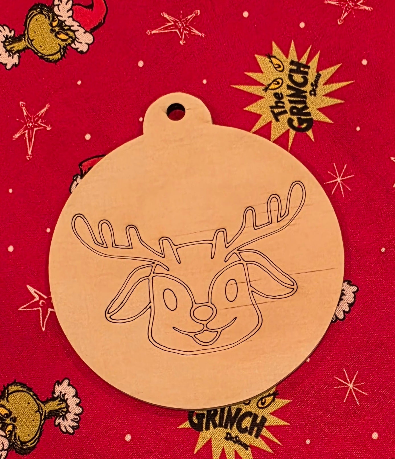 6 Pack of Wooden Christmas Ornaments