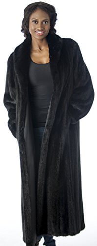 REED Women's Genuine Full Pelt Full-Length Mink Coat