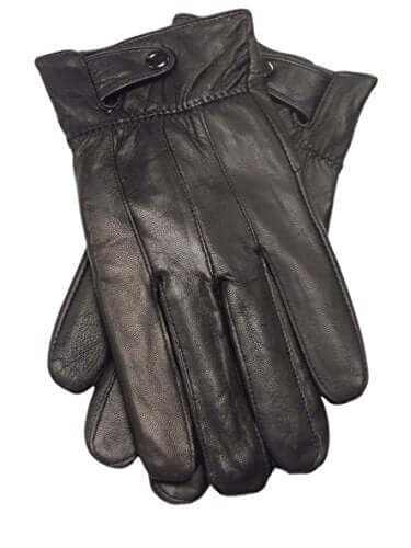 Reed Men's Genuine Leather Warm Lined Driving Gloves - Touchscreen Texting Compatible - Imported