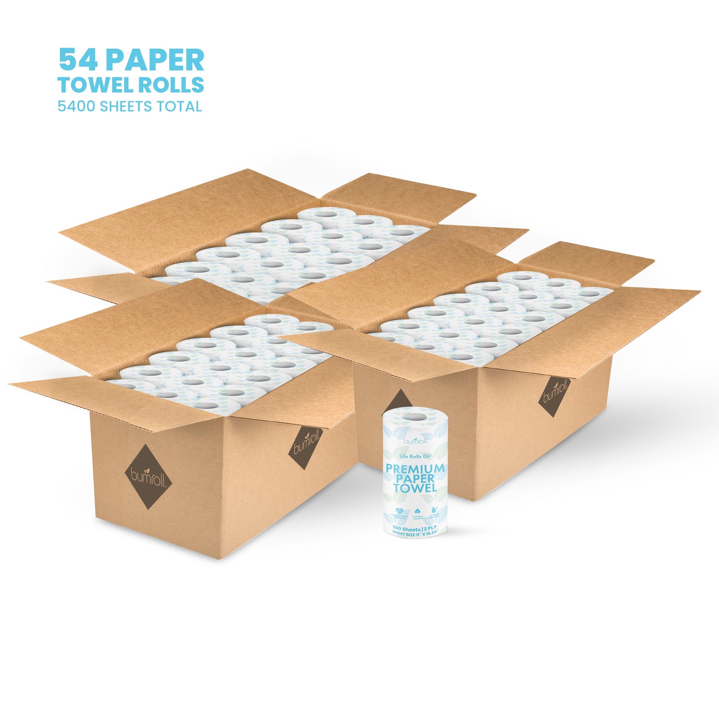 Bumroll, Premium Toilet Paper & Paper Towels Manufactured In California, Trees Planted In The United States