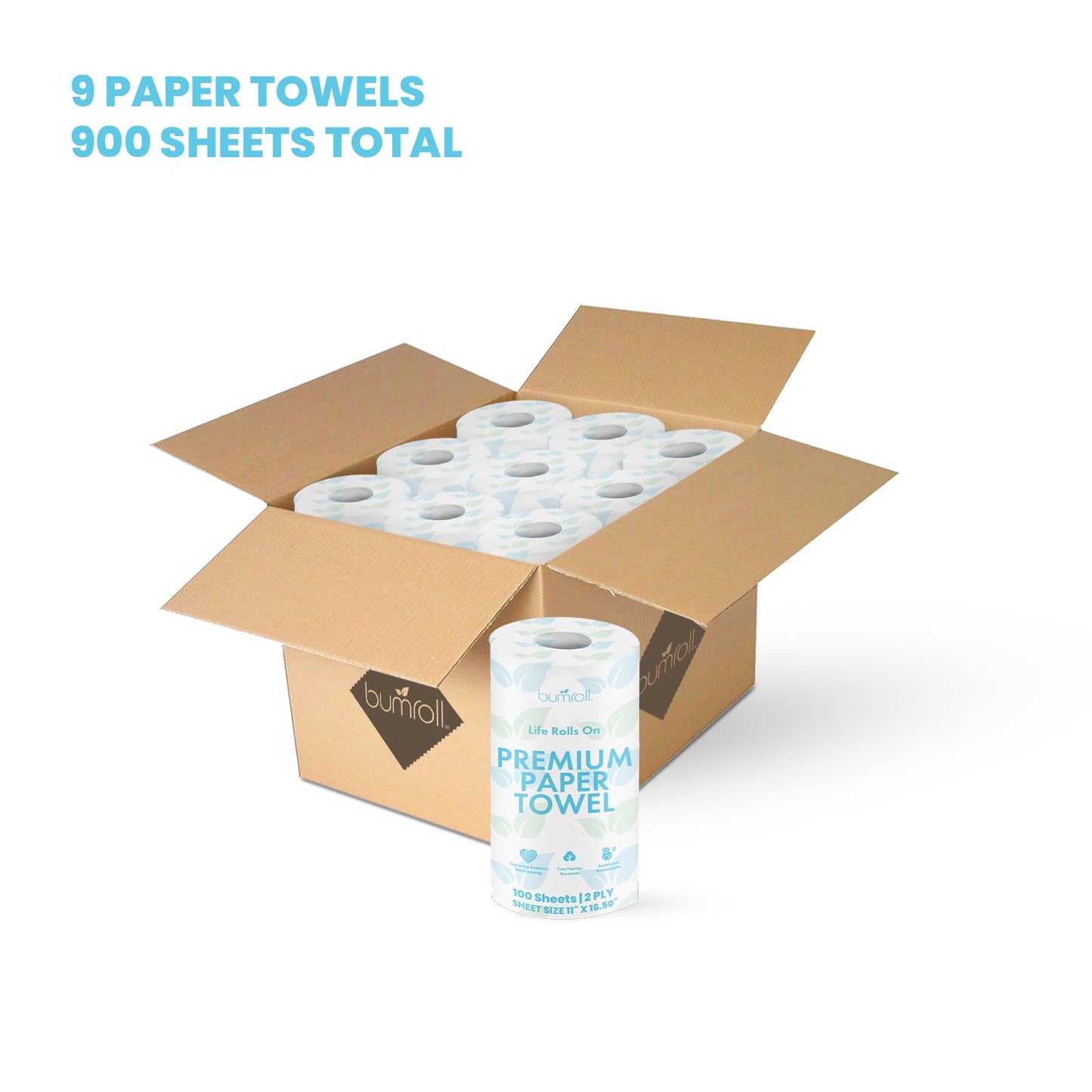 Bumroll, Premium Toilet Paper & Paper Towels Manufactured In California, Trees Planted In The United States