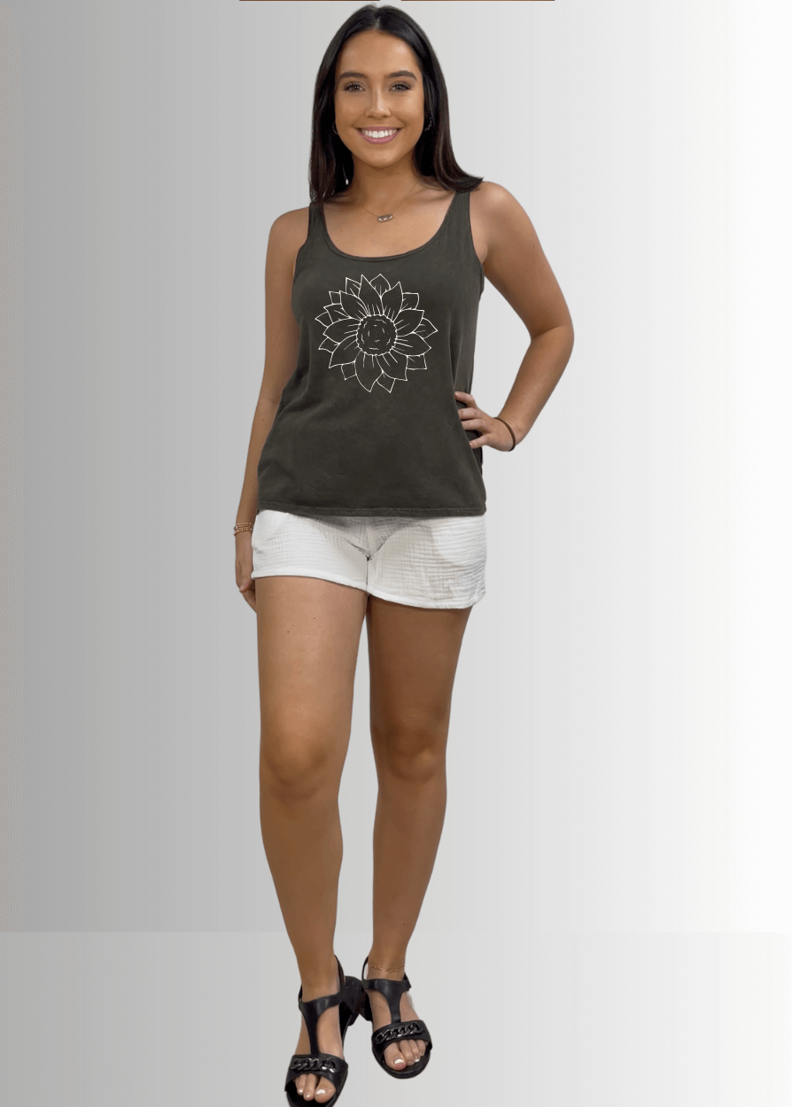 A Simple Flower Premium USA Made Cotton Tank Top