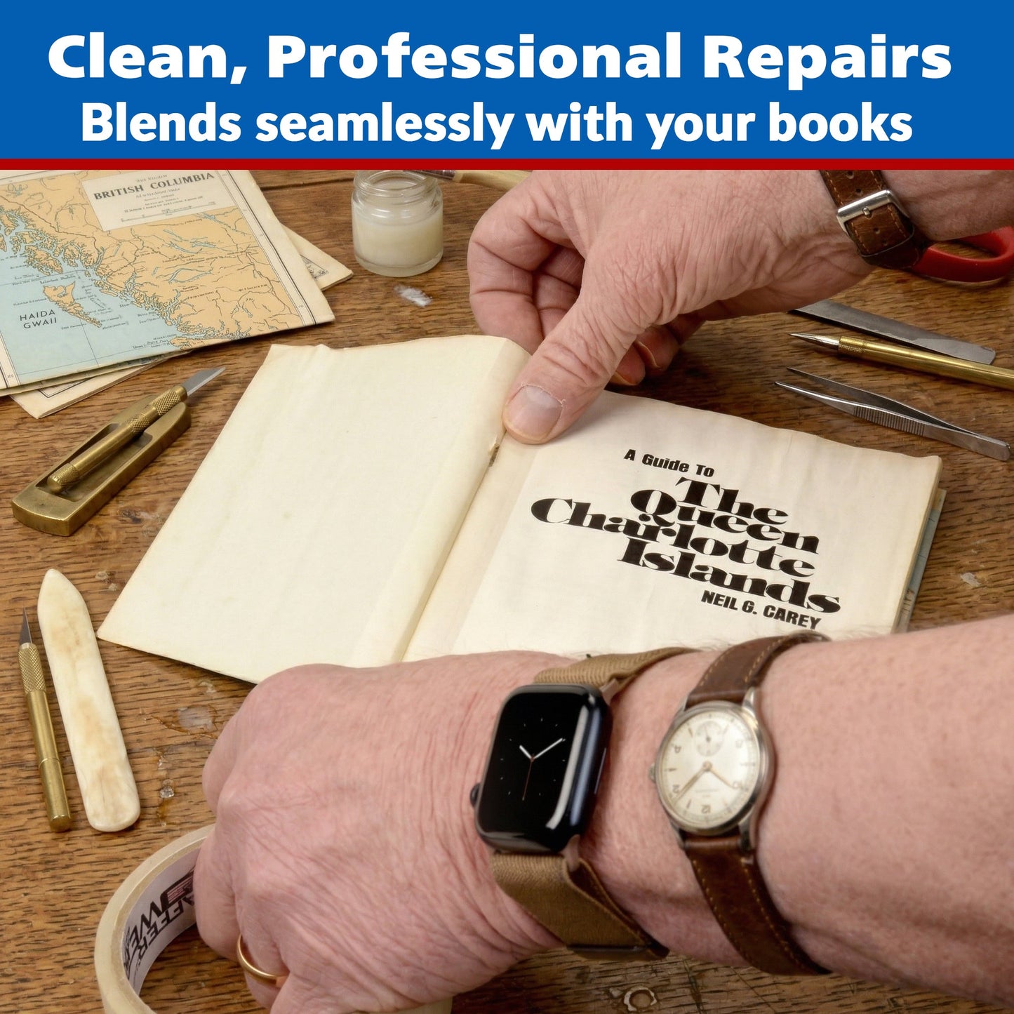 Clear Book Binding Repair Tape - 2" X 15 Yards