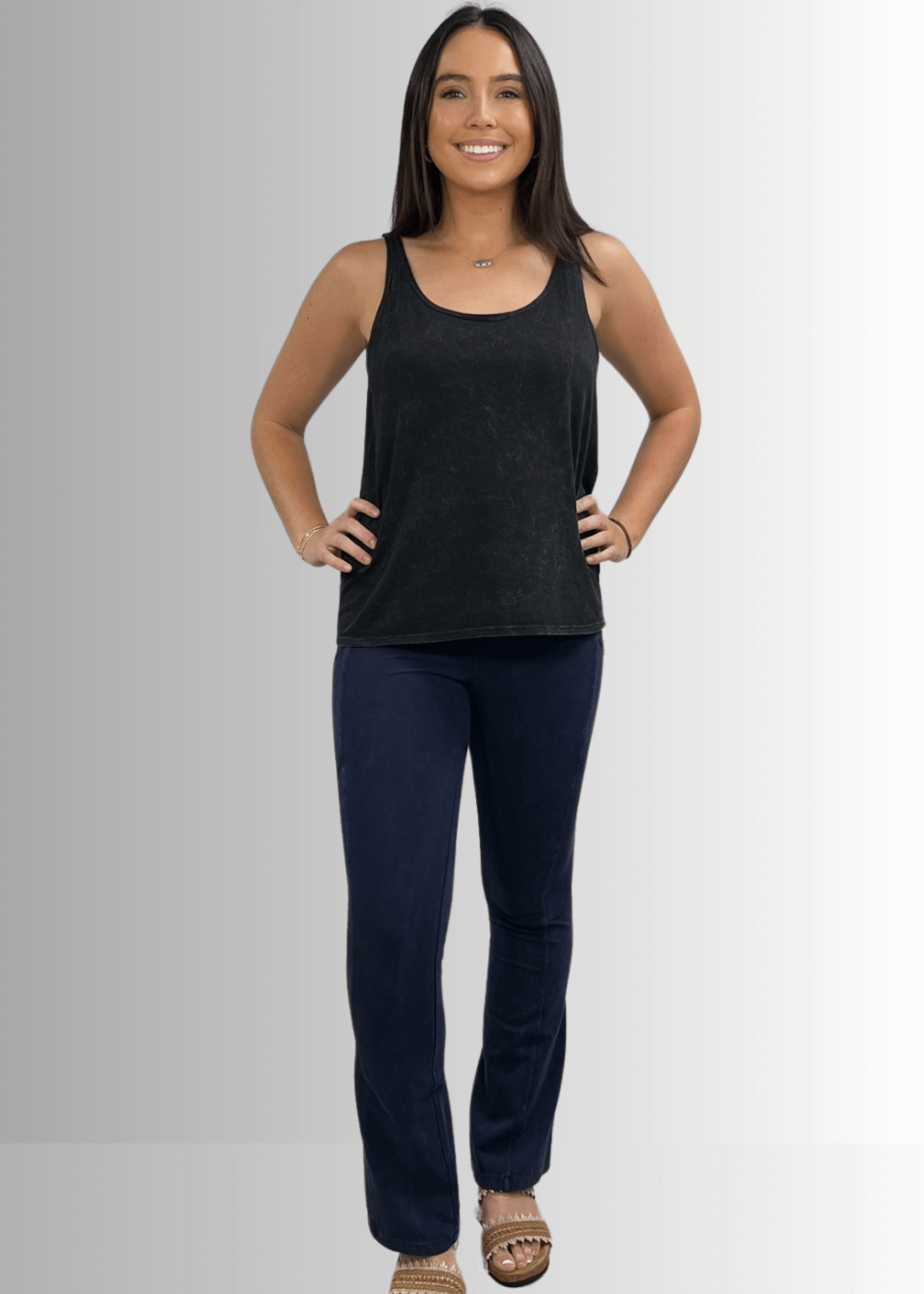 Twenty Four Seven Cotton Tank Vintage Black