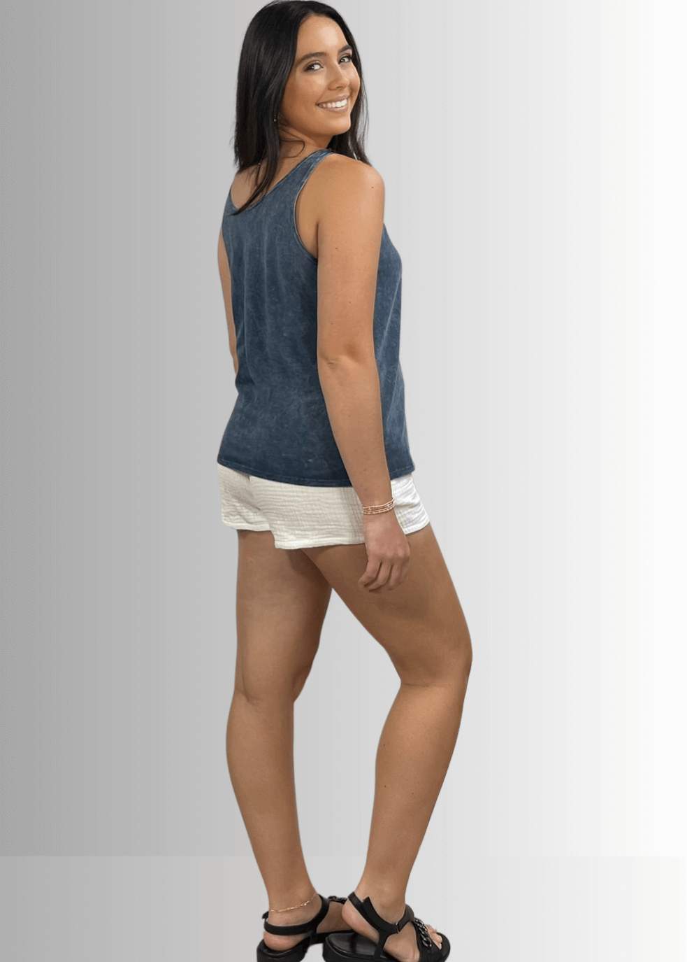 Twenty Four Seven Cotton Tank in Burnt Red Clay