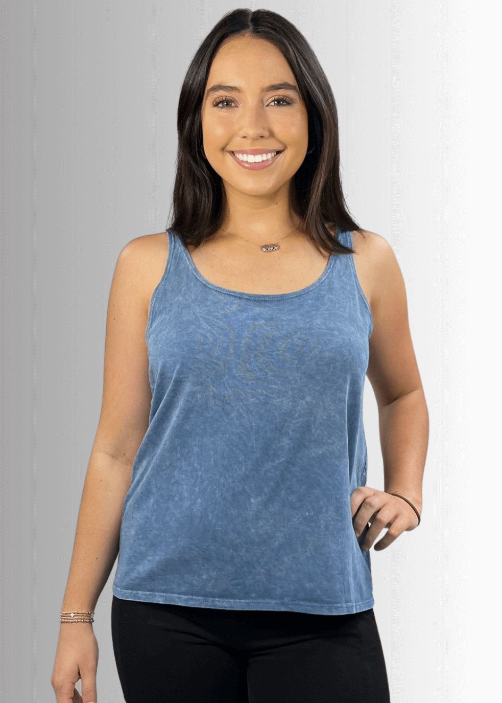 Twenty Four Seven Cotton Tank in Stone