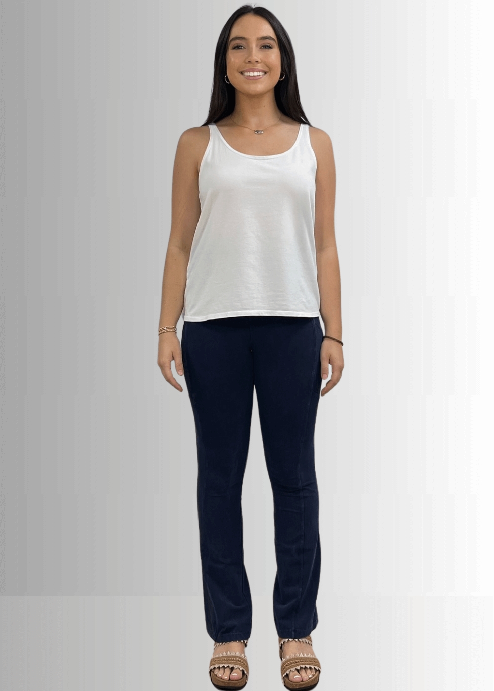 Twenty Four Seven Cotton Tank in White