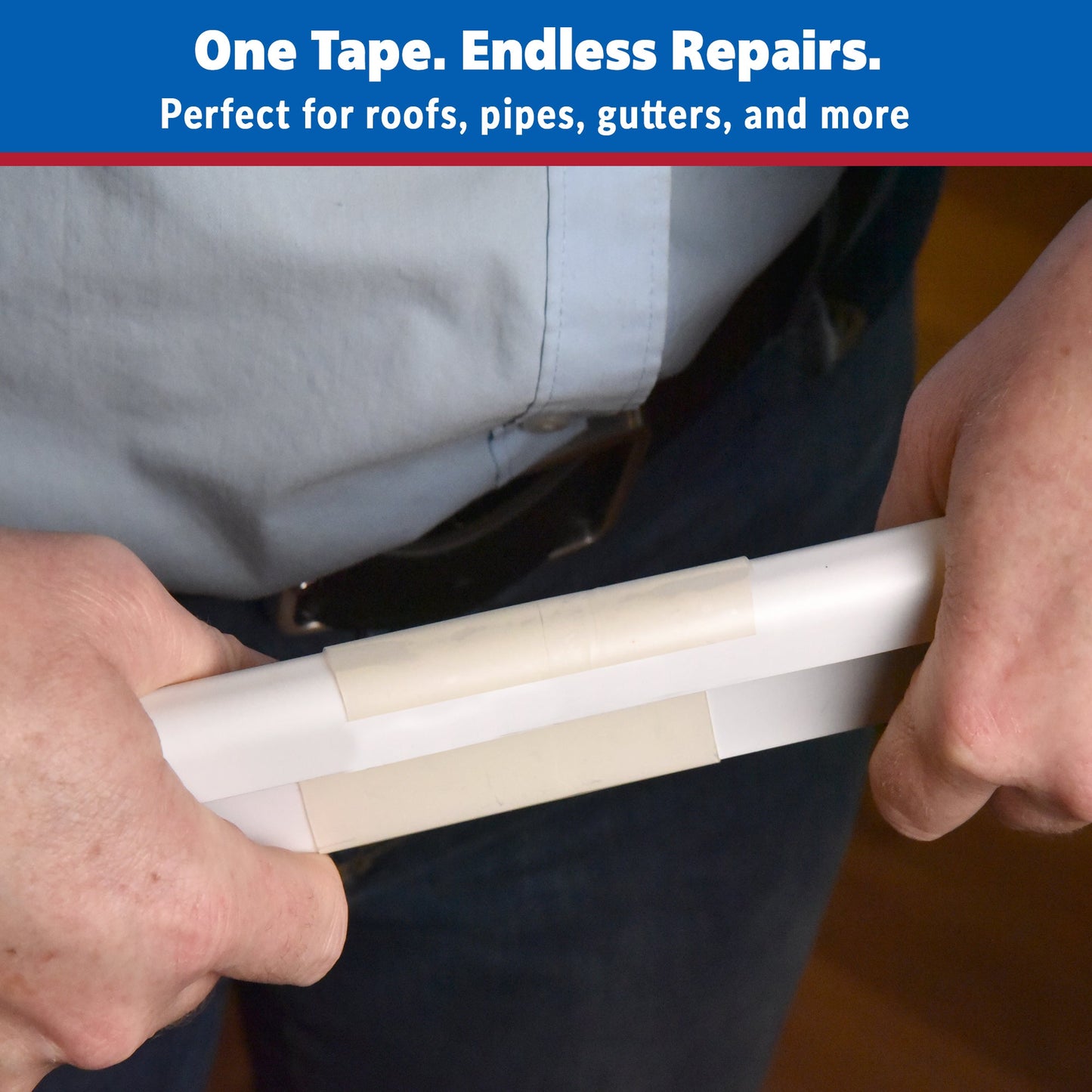 Patch & Shield Power Tape Clear - All Weather Patch Tape - 4" X 5 ft