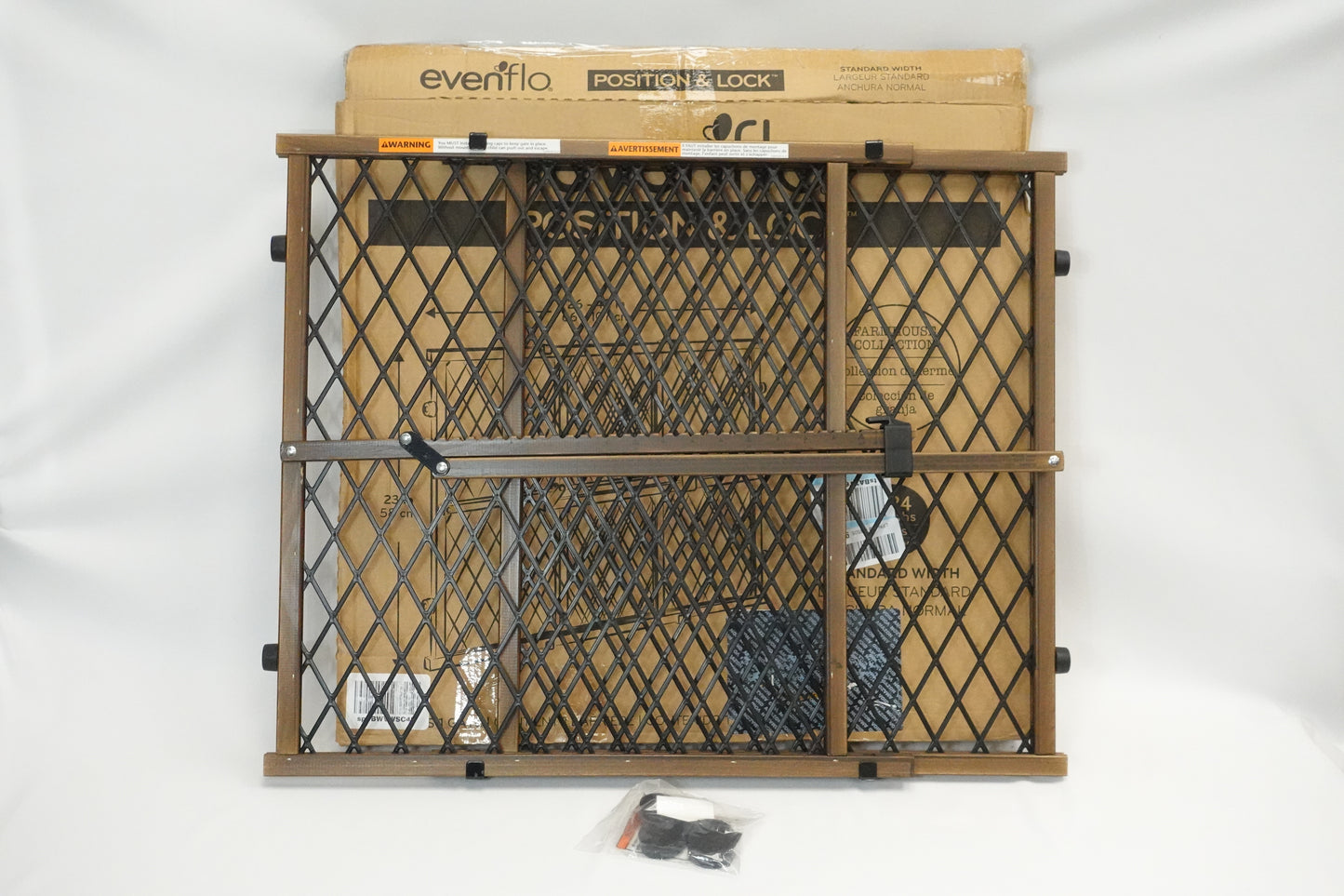 Evenflo Position & Lock Gate  Farm House Edition 24 - 42" Wide  23" Tall - The Chaotic Grind Store