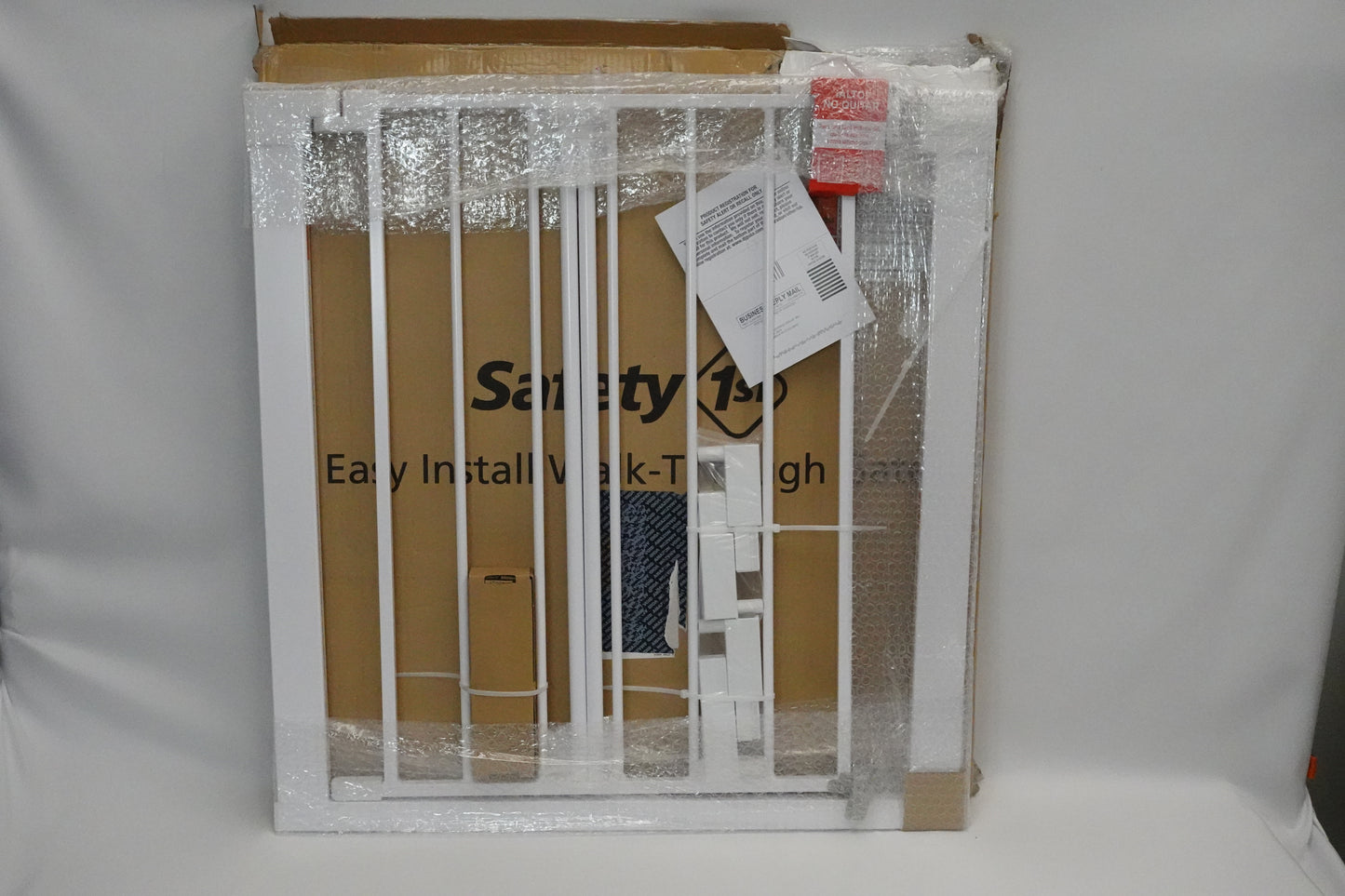 Safety 1st White Easy Install 28" High Walk Thru Gate, Fits Between 29" and 38" - The Chaotic Grind Store