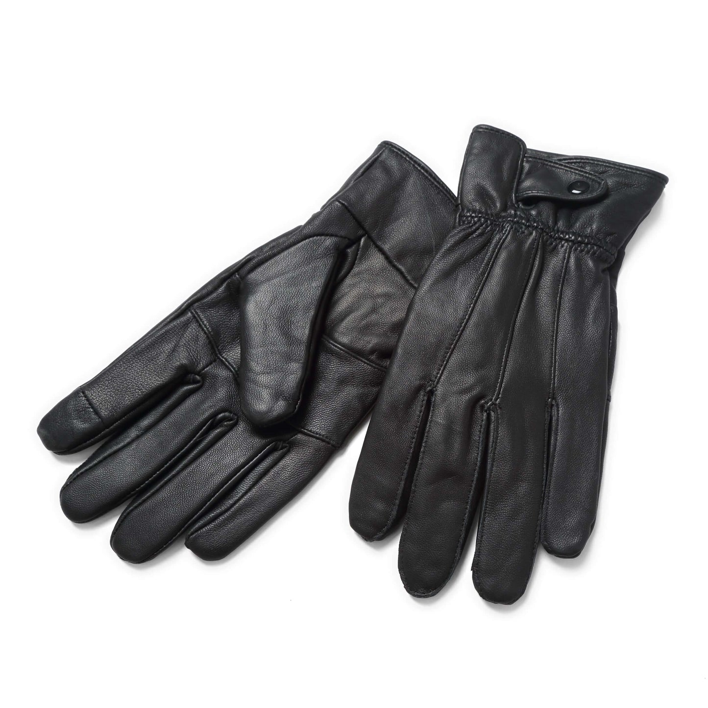 Reed Men's Genuine Leather Warm Lined Driving Gloves - Touchscreen Texting Compatible - Imported
