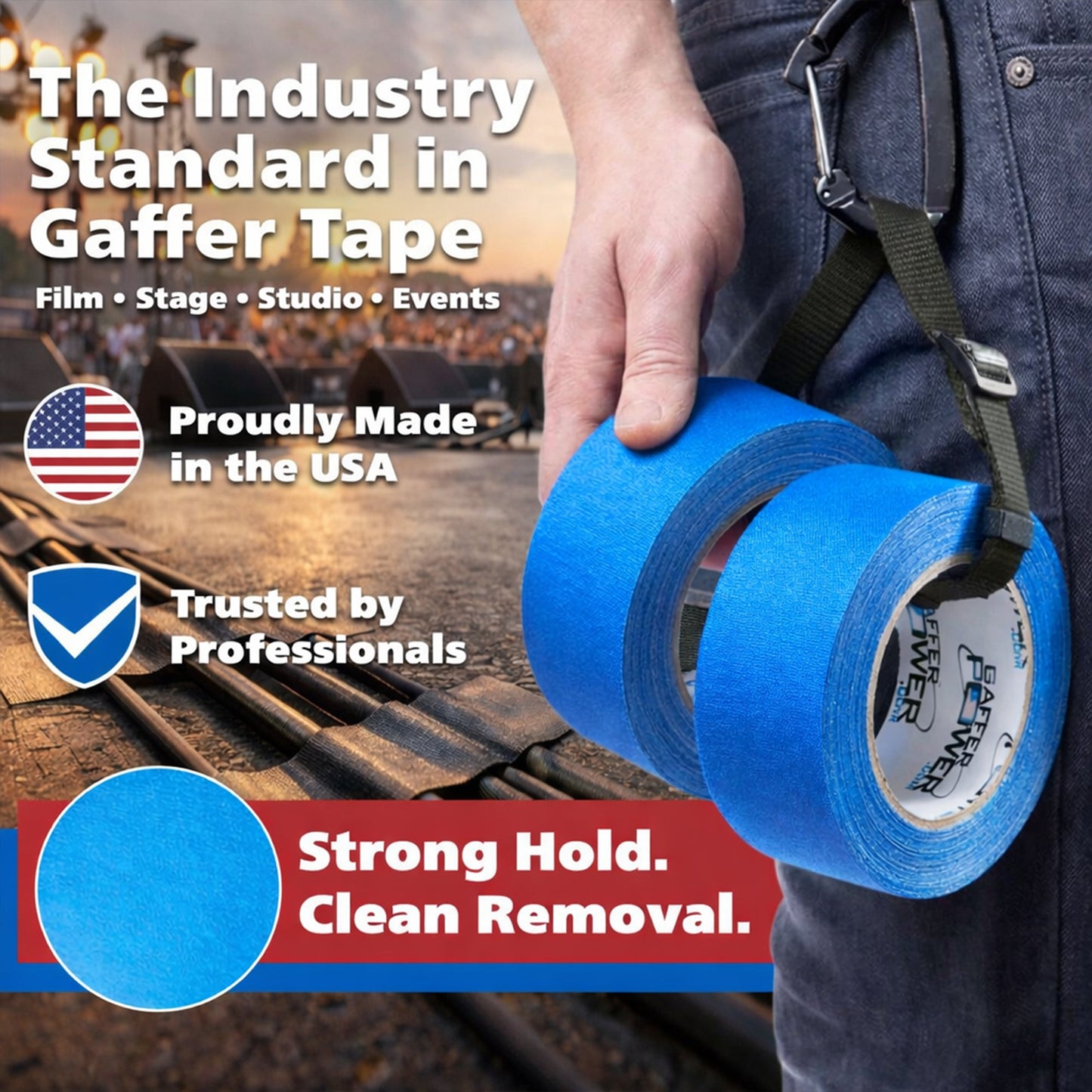 Gaffer Tape — Electric Blue 2" x 30yd