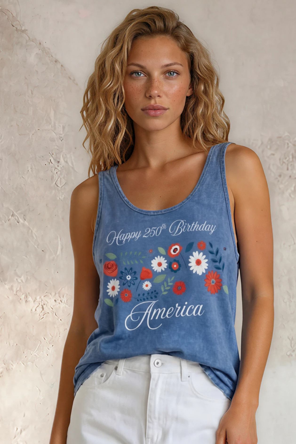 Happy 250th Birthday America Tank Top | 4th of July