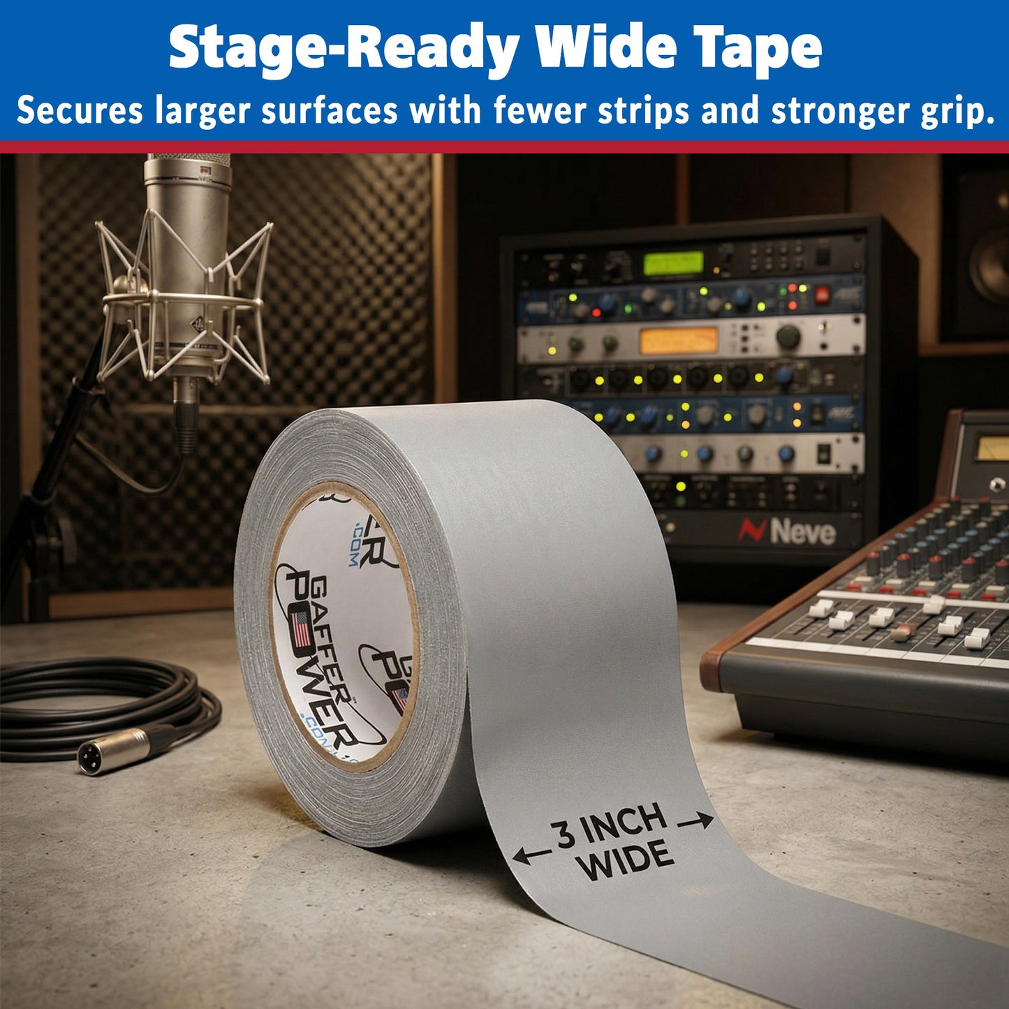 Gaffer Tape — Grey 3" x 30yd