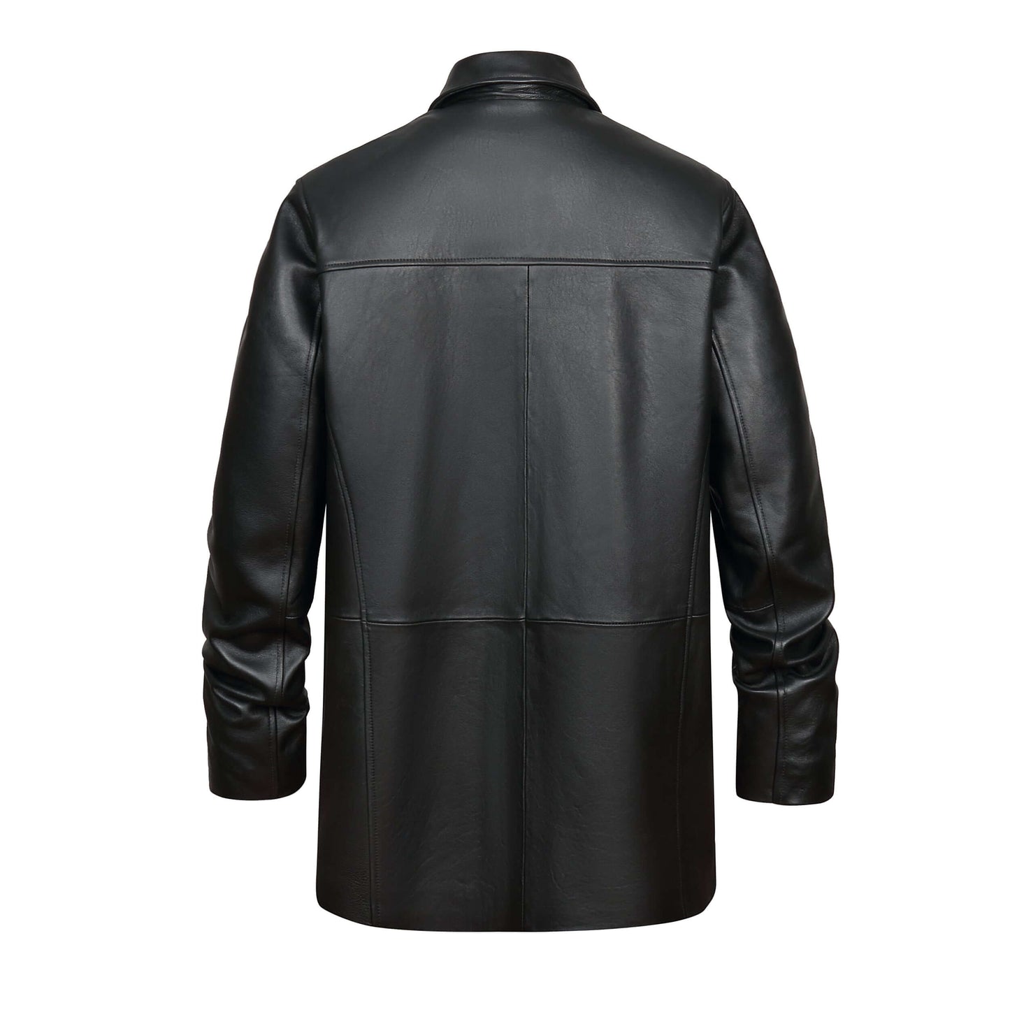 REED EST. 1950 Men's Jacket Genuine Lambskin Leather Four Button Car Coat - Imported