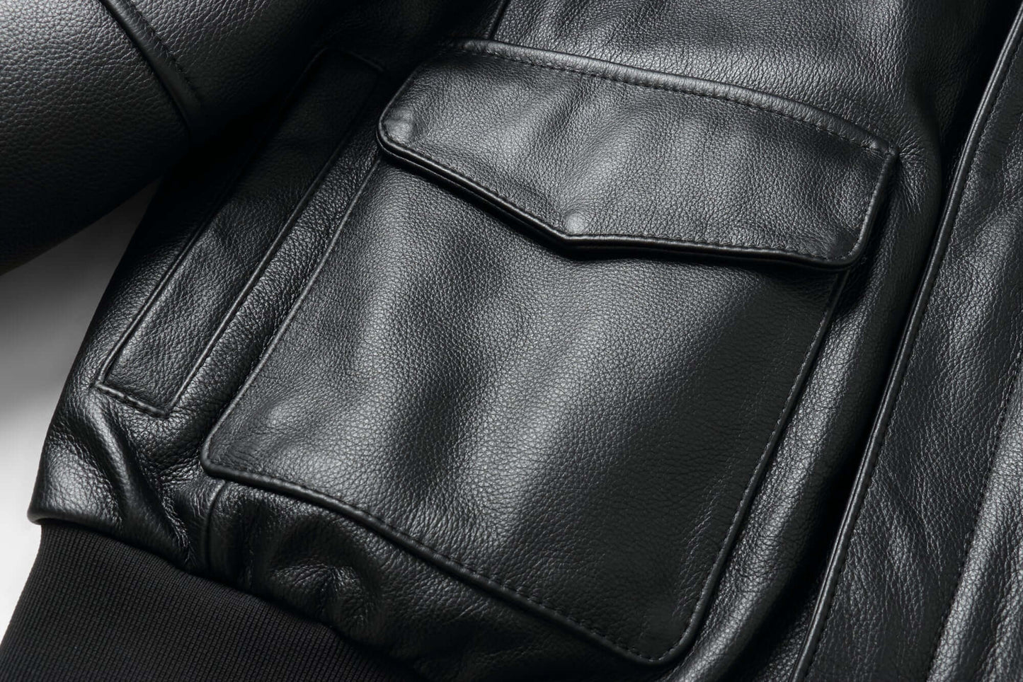 REED Men's Premium Leather Aviator Bomber Jacket - Imported