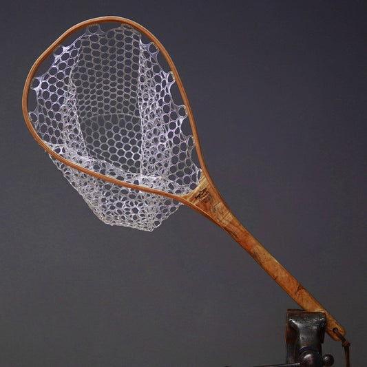 XL 18"x14" - Burl Fly Fishing Traditional Landing Net - Handcrafted & Made in USA