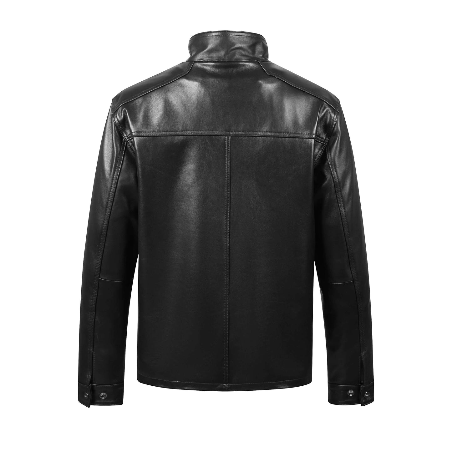 REED EST. 1950 Men's Jacket Genuine Lambskin Leather Stand UP Collar Winners Coat - Imported