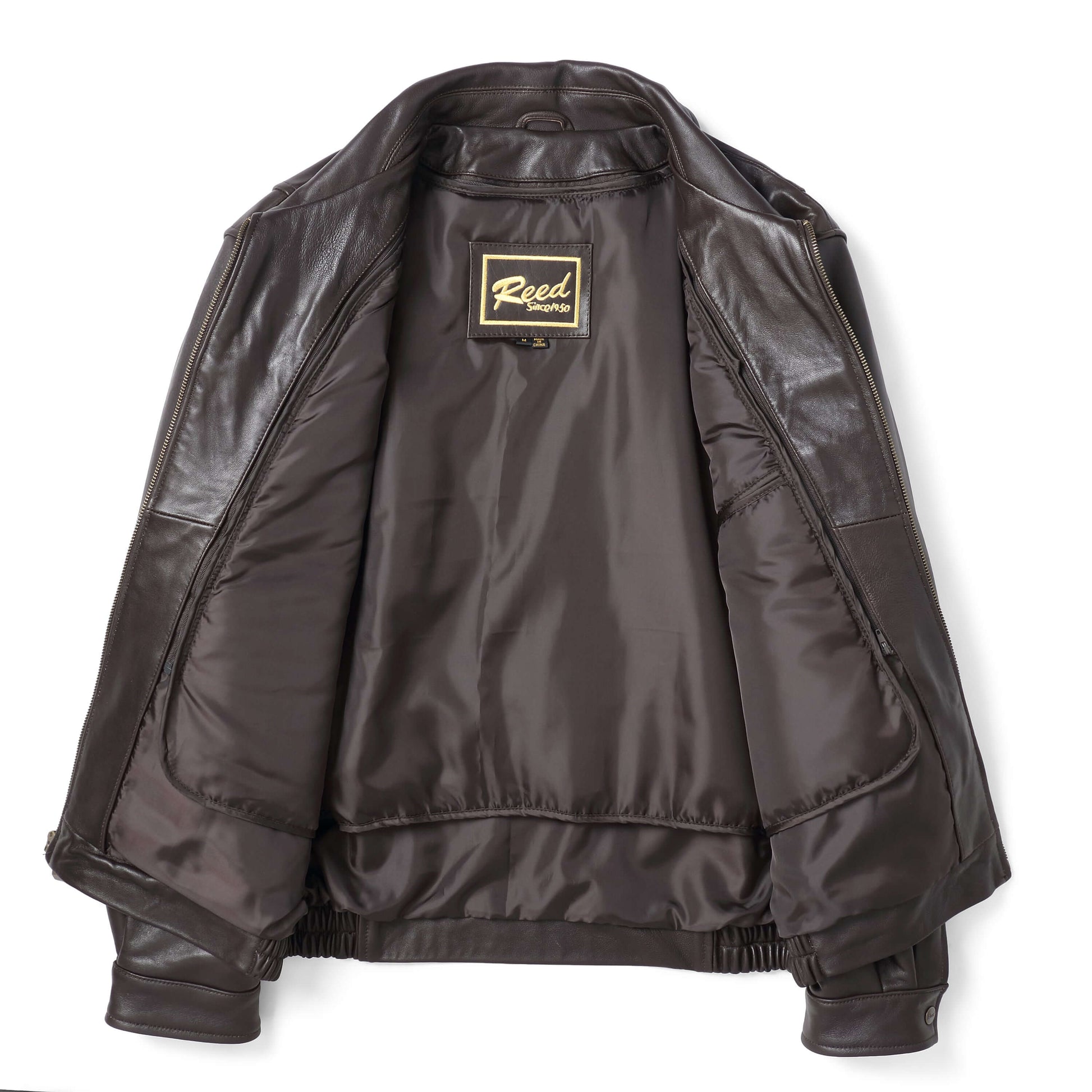 REED Men's New Zealand Lambskin Leather Jacket - Imported - The Chaotic Grind Store