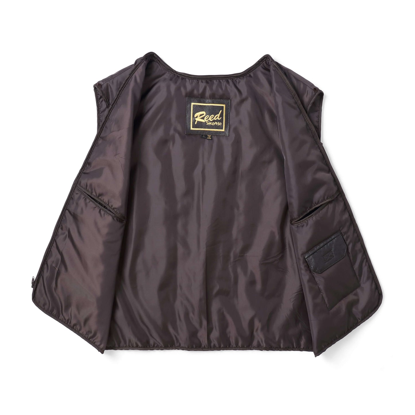 REED Men's Premium Leather Aviator Bomber Jacket - Imported