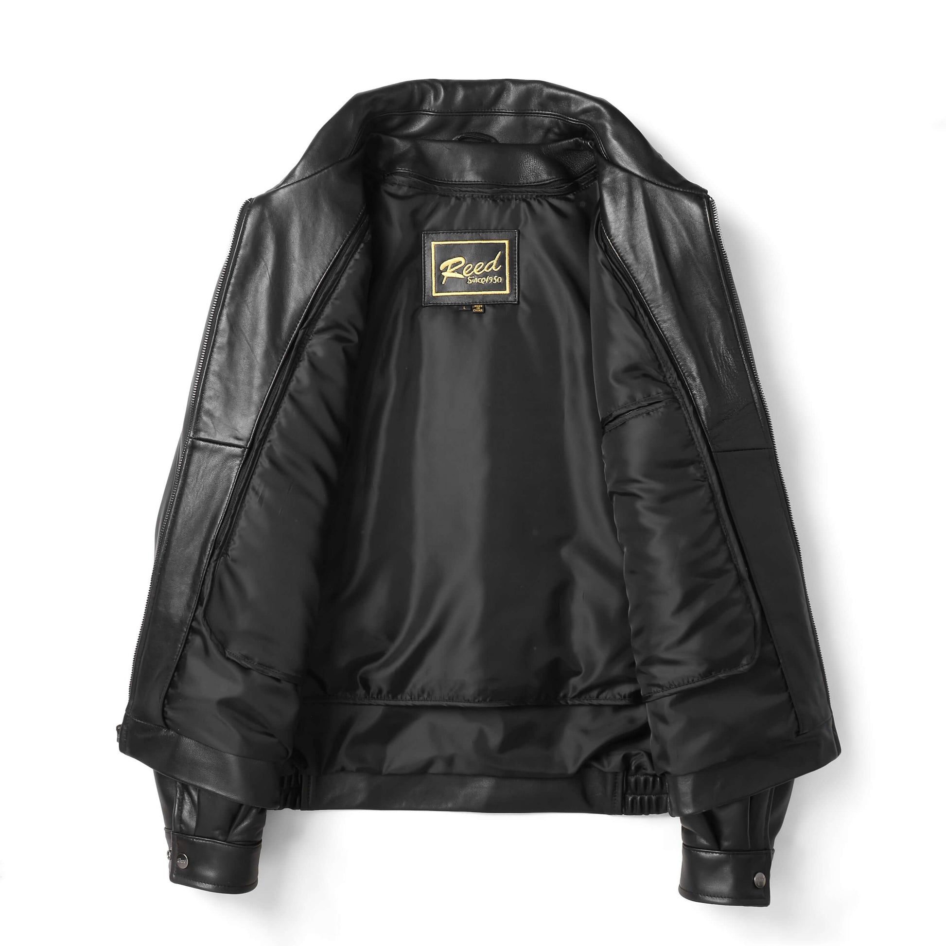 REED Men's New Zealand Lambskin Leather Jacket - Imported - The Chaotic Grind Store