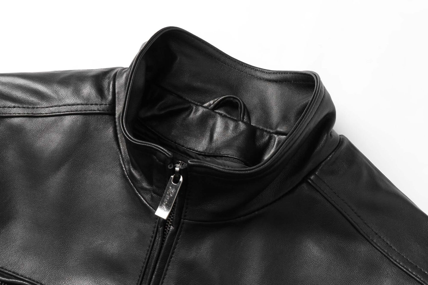 REED EST. 1950 Men's Jacket Genuine Lambskin Leather Stand UP Collar Winners Coat - Imported