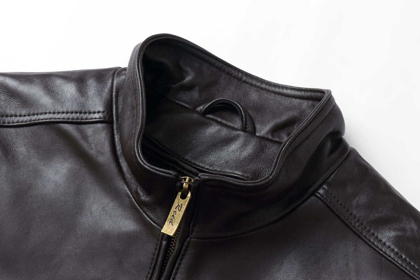 REED EST. 1950 Men's Jacket Genuine Lambskin Leather Stand UP Collar Winners Coat - Imported