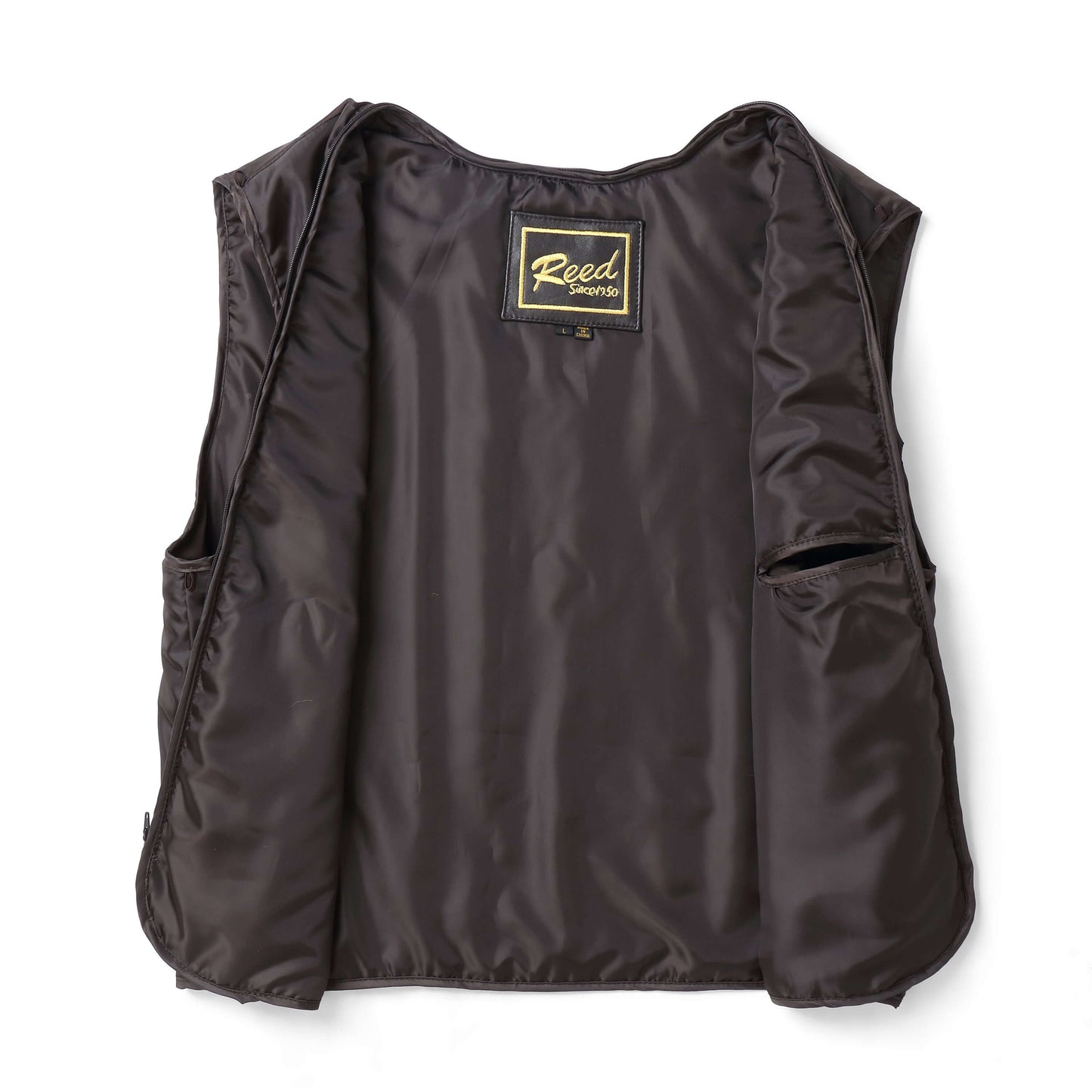 REED EST. 1950 Men's Jacket Genuine Lambskin Leather Stand UP Collar Winners Coat - Imported