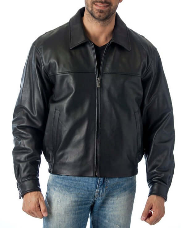 REED Men's New Zealand Lambskin Leather Jacket - Imported - The Chaotic Grind Store