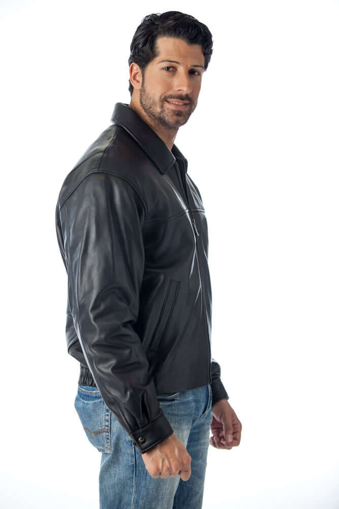 REED Men's New Zealand Lambskin Leather Jacket - Imported - The Chaotic Grind Store
