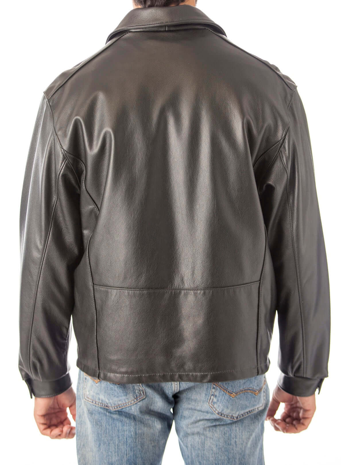 Big and Tall Casual Leather CowHide  Jacket Union Made in USA