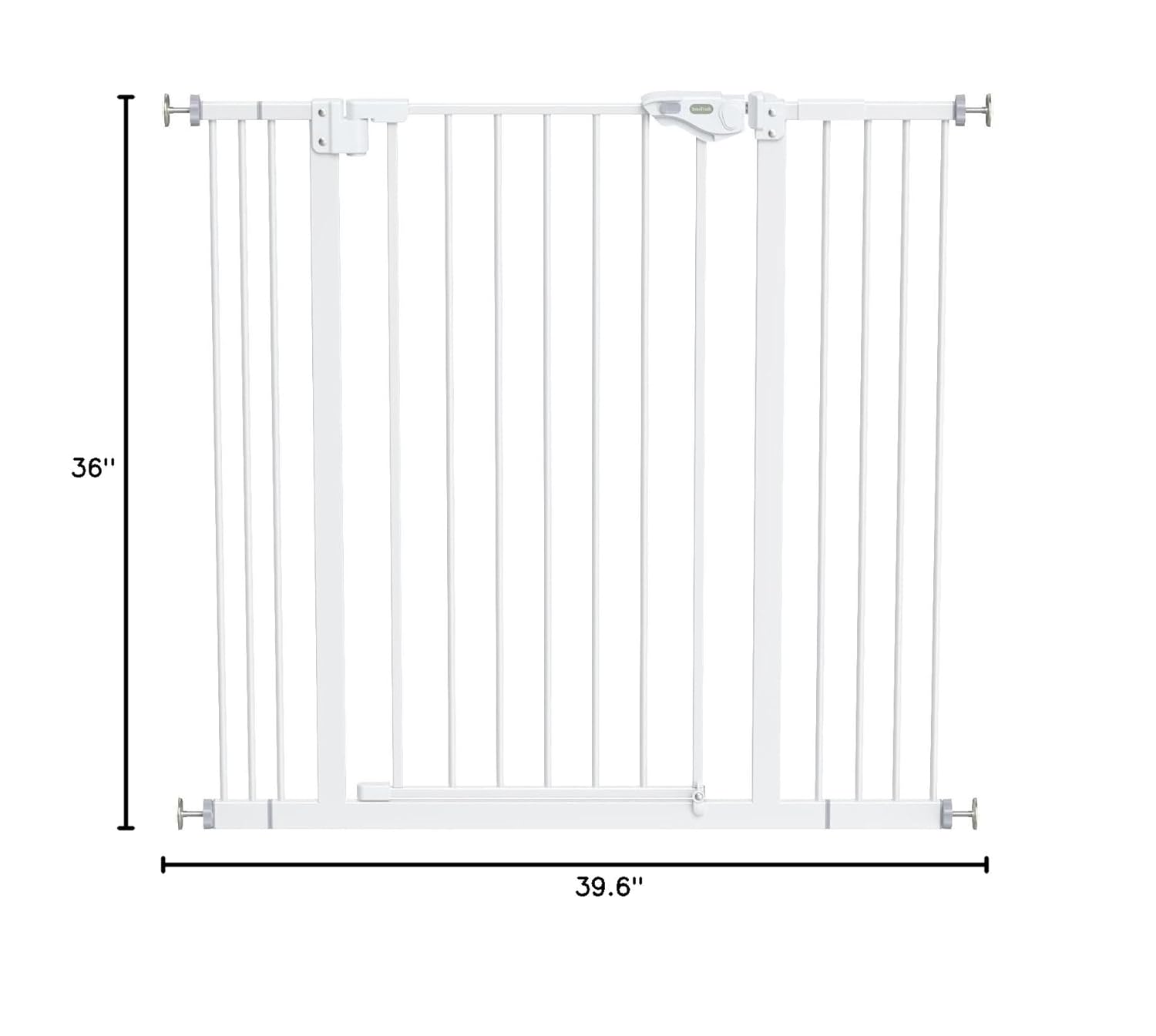 InnoTruth White Baby Gate for Stairs and Doorways 29"- 39.6", Extra 36" Tall - The Chaotic Grind Store