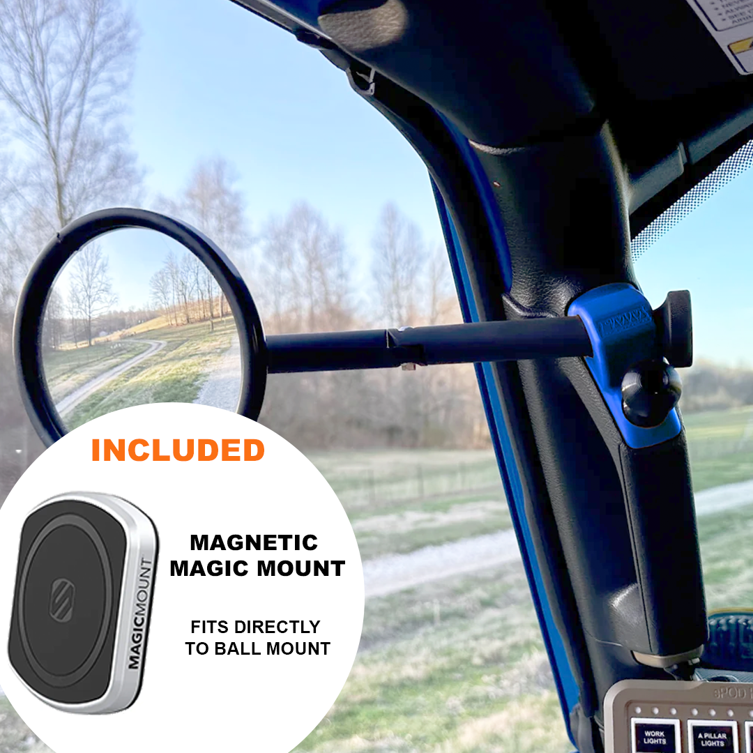 A-Pillar Side Mirror Set For 2024+ Jeep Wrangler JL & Gladiator - CMM Offroad