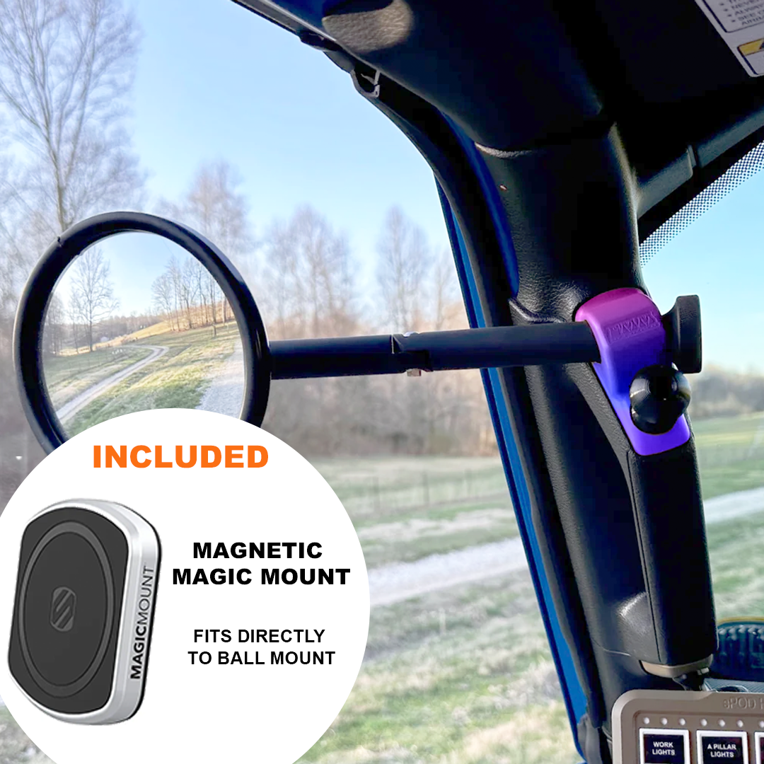 A-Pillar Side Mirror Set For 2024+ Jeep Wrangler JL & Gladiator - CMM Offroad